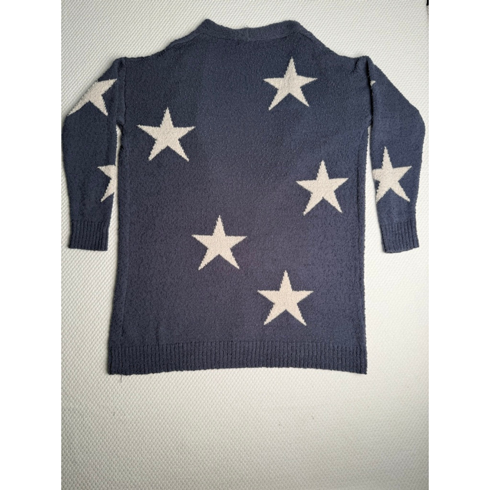 Women's Altard State Blue & White Star Print Cardigan Sweater XS - Picture 5 of 8